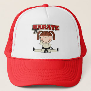 KARATE - Brunette Girl T-shirts and Gifts Trucker Hat