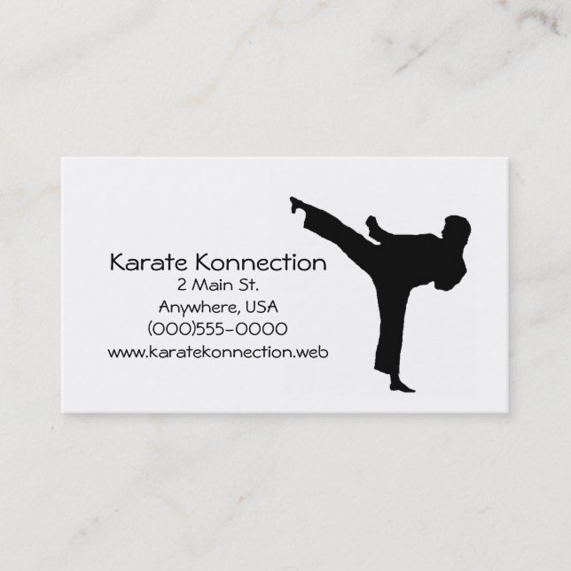 Karate Business Cards (Front)