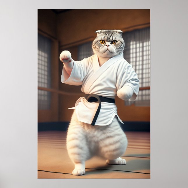 Karate Cat 89 Poster (Front)
