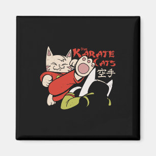 Karate Cat For Men Women Kids Magnet