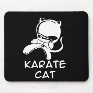Karate Cat Sports For Men Women Kids  Mouse Mat