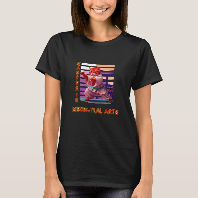 karate cat T-Shirt (Front)