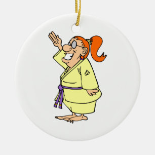 Karate Ceramic Tree Decoration