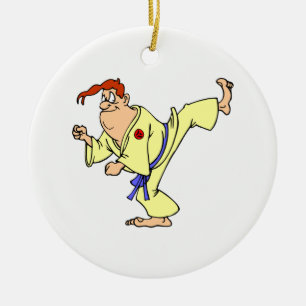 Karate Ceramic Tree Decoration