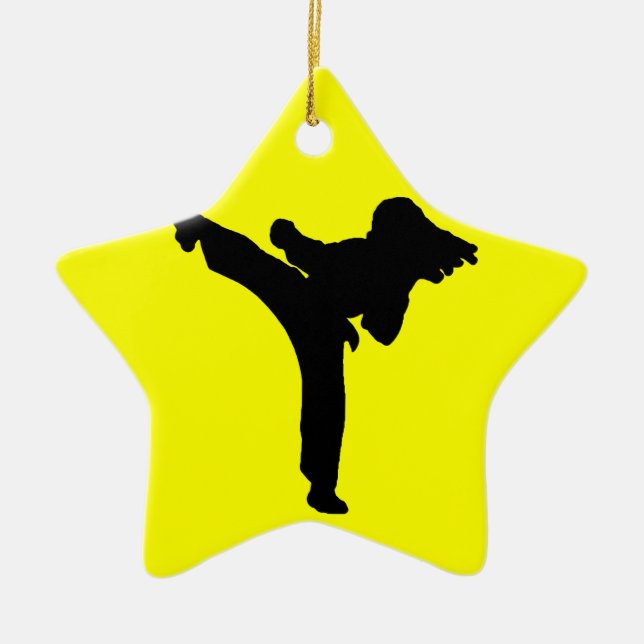 Karate Ceramic Tree Decoration (Front)