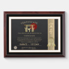 Karate Certificate Award Plaque
