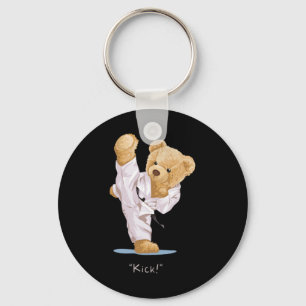 Karate Children's Bear Taekwondo Boys Men Tee Key Ring