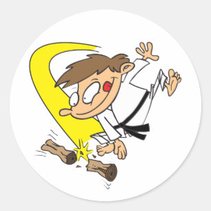 Karate-Chop Classic Round Sticker