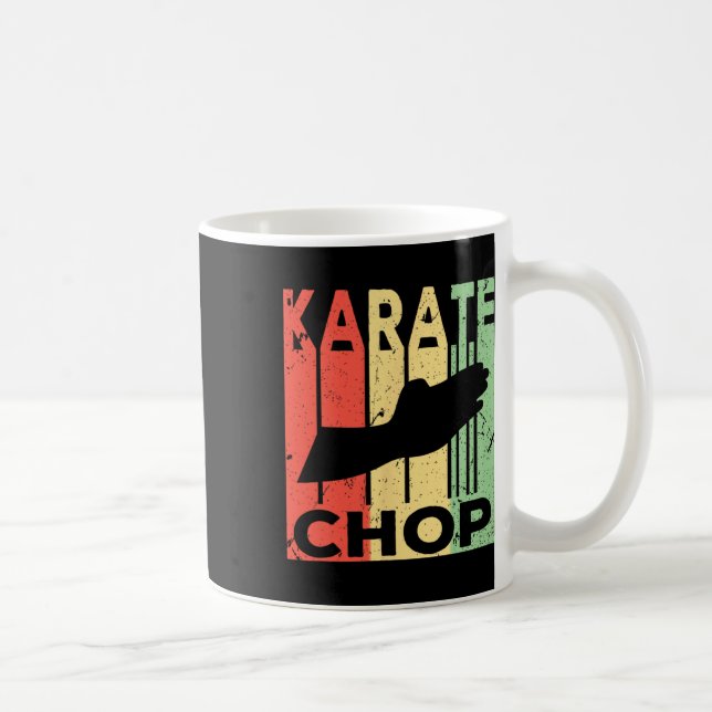Karate Chop Vintage  Coffee Mug (Right)