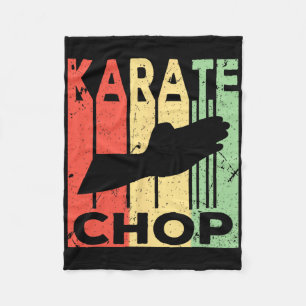 Karate Chop Vintage Fleece Blanket