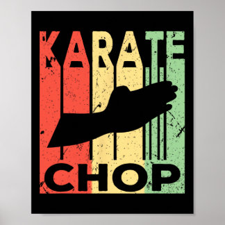 Karate Chop Vintage Poster