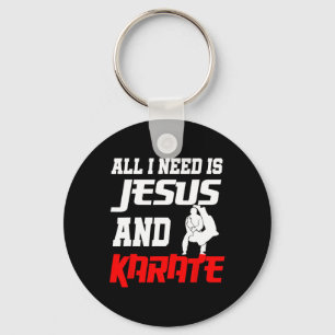 Karate Christian Martial Arts Jesus Key Ring