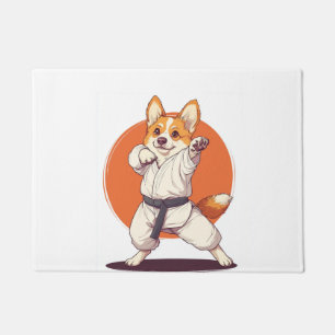 Karate Corgi � Martial Arts Dog Doormat