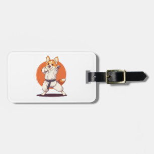 Karate Corgi � Martial Arts Dog Luggage Tag