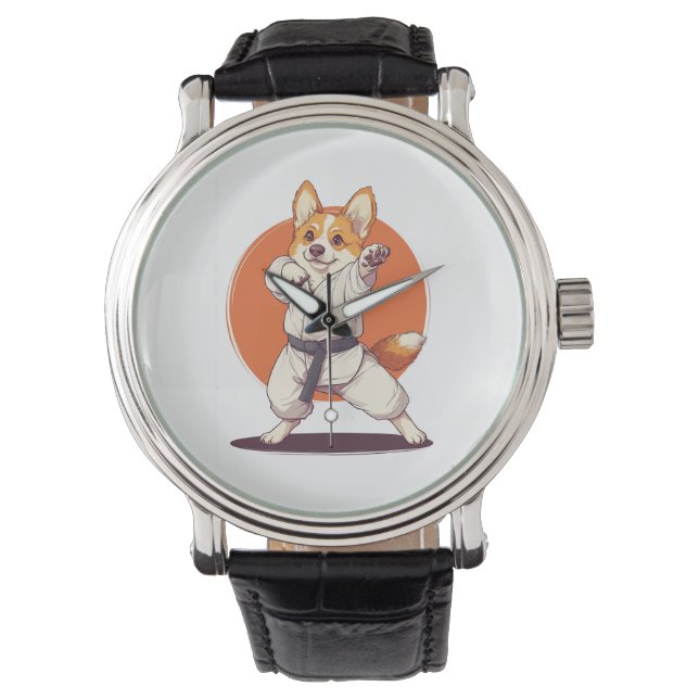 Karate Corgi � Martial Arts Dog Watch (Front)