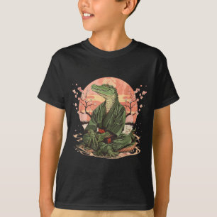 Karate Crocodile Motif Taekwondo Jiu-Jitsu MMA T-Shirt