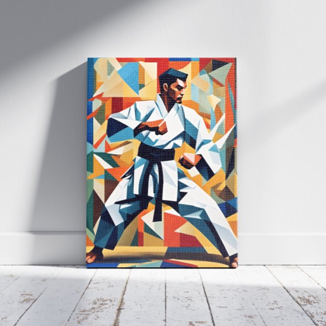 Karate Cubism Canvas Print (Creator Uploaded)