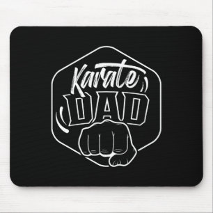 Karate Dad Coach Fighter Belt Martial Arts  Mouse Mat