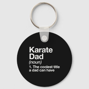 Karate Dad Definition Funny Sports Martial Arts Key Ring