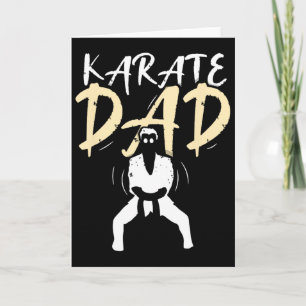 Karate Dad Father Martial Arts Belt Fighter Coach Card