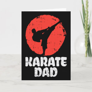 Karate Dad Fighter Japanese Martial Art Fathers Da Card