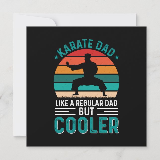 Karate Dad Invitation (Front)