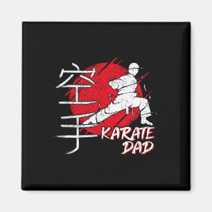 Karate Dad Japanese Sun Font Karate Dojo Martial A Magnet