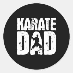 Karate Dad - Martial Arts Coach Karateka Taekwondo Classic Round Sticker
