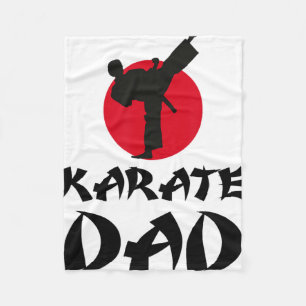 Karate Dad Martial Arts Fleece Blanket