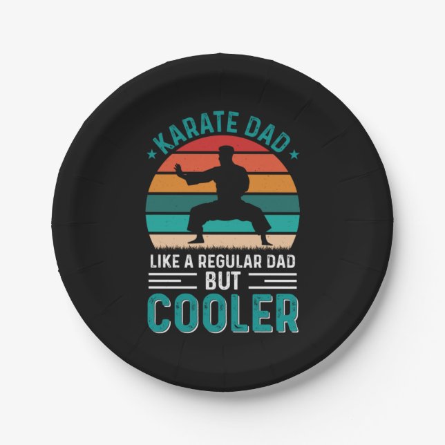 Karate Dad Paper Plate (Front)
