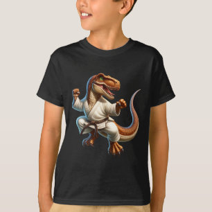 Karate Dino Impressive Skills Display T-Shirt