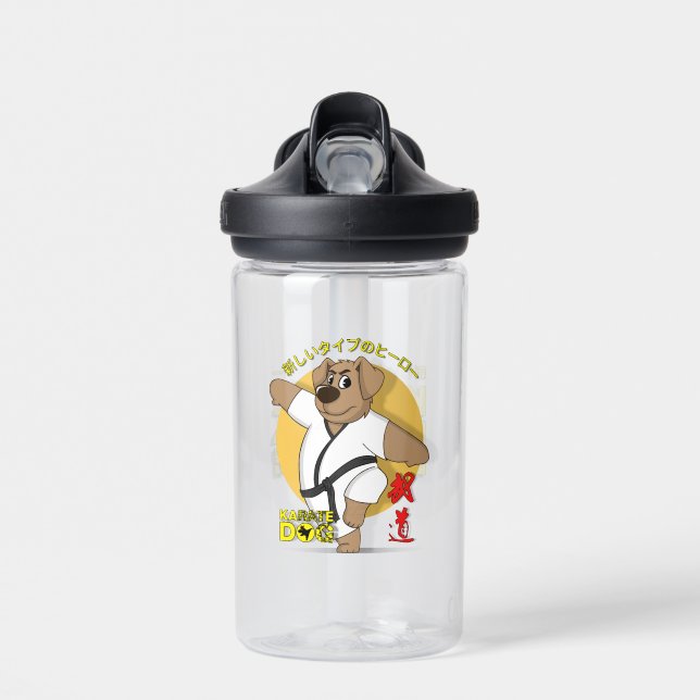 Karate Dog | 14oz Water Bottle (Front)