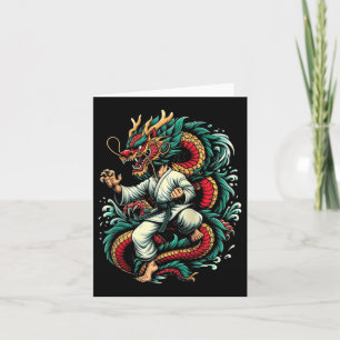 Karate Dragon Chinese Lunar New Year 2024 Year Of Card