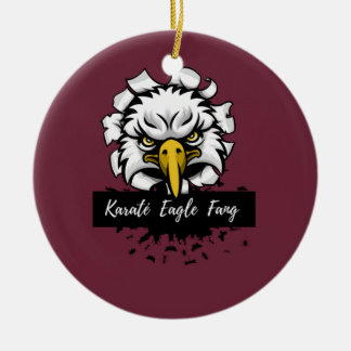 Karaté Eagle Fang T-Shirt Ceramic Tree Decoration
