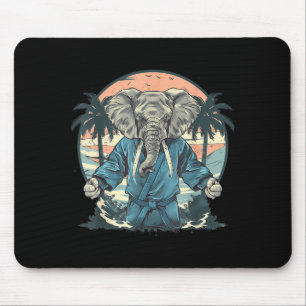 Karate Elephant Animal Jiu-Jitsu Mma Taekwondo Mouse Mat