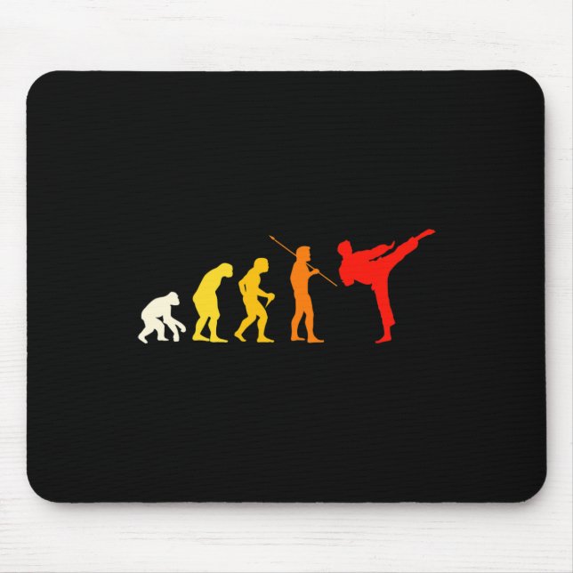 Karate Evolution Kung Fu Shotokan Gift Martial Art Mouse Mat (Front)