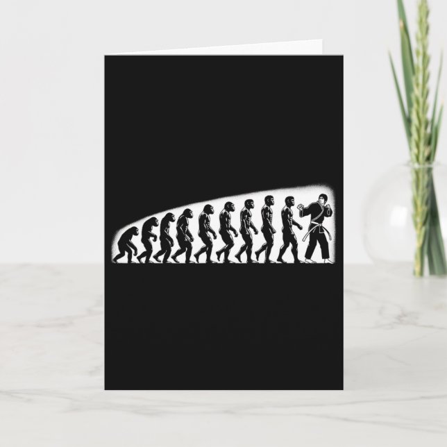Karate Evolution Mma Kickboxing Muay Thai Jiu Jits Card (Front)