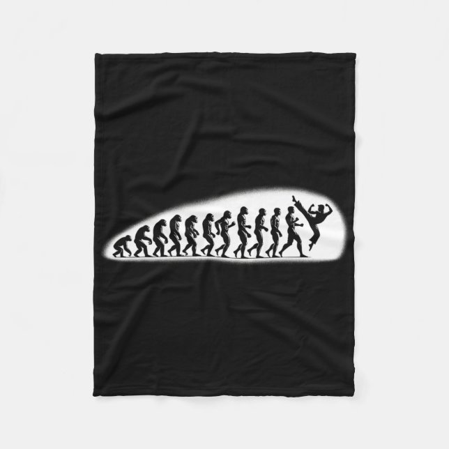 Karate Evolution Mma Kickboxing Muay Thai Jiu Jits Fleece Blanket (Front)