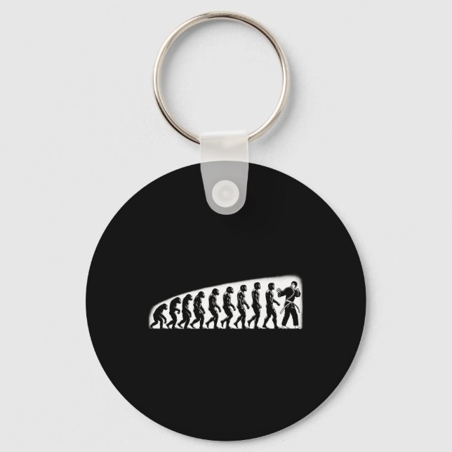 Karate Evolution Mma Kickboxing Muay Thai Jiu Jits Key Ring (Front)