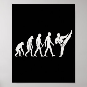 Karate Evolution MMA Kickboxing Muay Thai Martial Poster