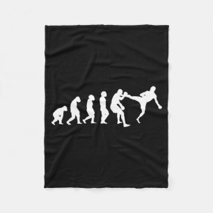 Karate Evolution Taekwondo Ju-Jutsu Kung-Fu Karate Fleece Blanket