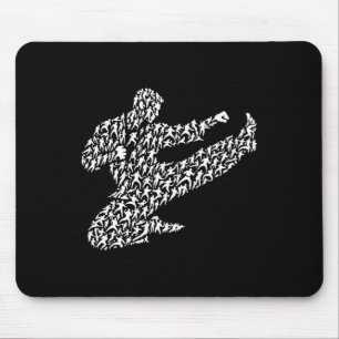 Karate Fighter And Kung Fu Mouse Mat