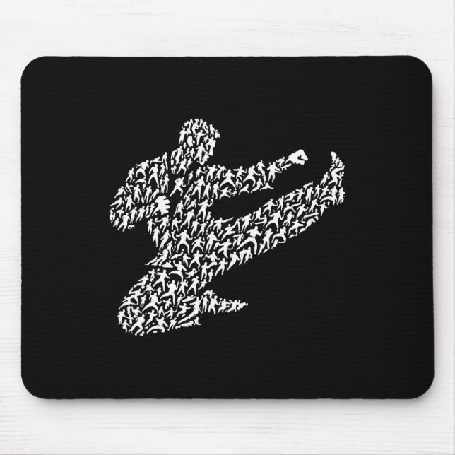 Karate Fighter And Kung Fu  Mouse Mat (Front)