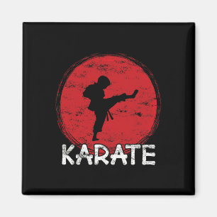 Karate Fighter Boy - Japan - Child Does Karate Kic Magnet