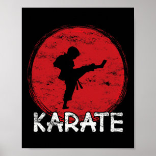 Karate Fighter Boy - Japan - Child Does Karate Kic Poster