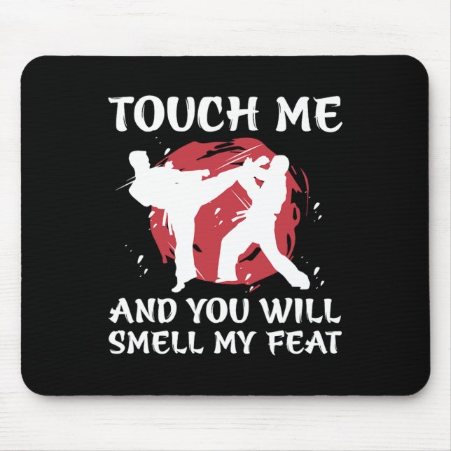 Karate Fighter Boy Youth Men Japanese Martial Arts Mouse Mat (Front)