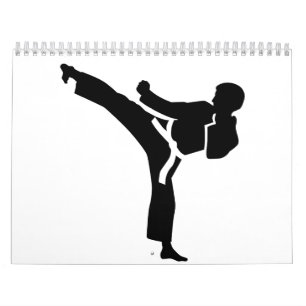 Karate fighter calendar