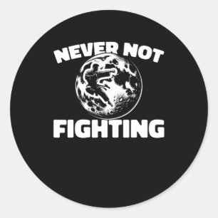 Karate - Fighter Martial Arts Karate Classic Round Sticker