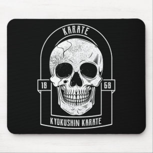Karate Fighter Skeleton Japan Martial Arts Mouse Mat