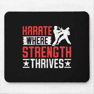 Karate Fighter Where Strength Thrives Mouse Mat